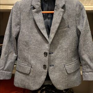 H&M Blue and White Patterned Jacket and shirt